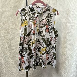 Liz Claiborne women’s dress top tropical print xl new no tags